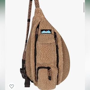 NWT Kavu Rope Fleece Bag in Khaki